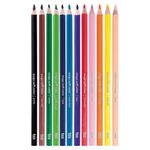 lápis de cor 12 cores mega softcolor tris
