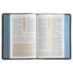 bíblia de estudo acf - capa preta couro
