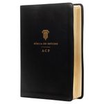 bíblia de estudo acf - capa preta