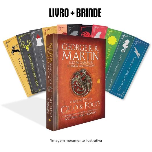 o mundo de gelo e fogo com brinde