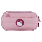 estojo box hello kitty puffer glitter