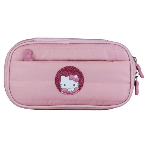 estojo box hello kitty puffer glitter