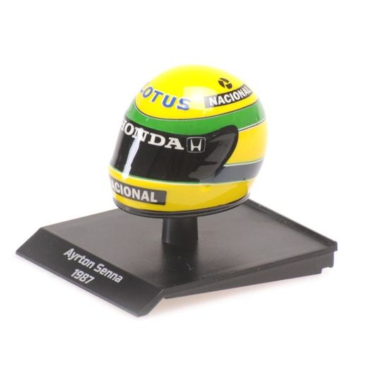 capacete ayrton senna 1987 1/10 - minichamps capacete ayrton senna 1987 1/10 - minichamps
