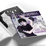 o livro de colorir oficial da wandinha