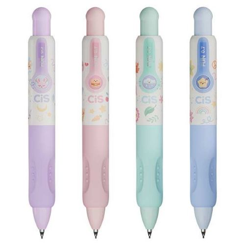 lapiseira 0.7mm fun click diversos modelos cis