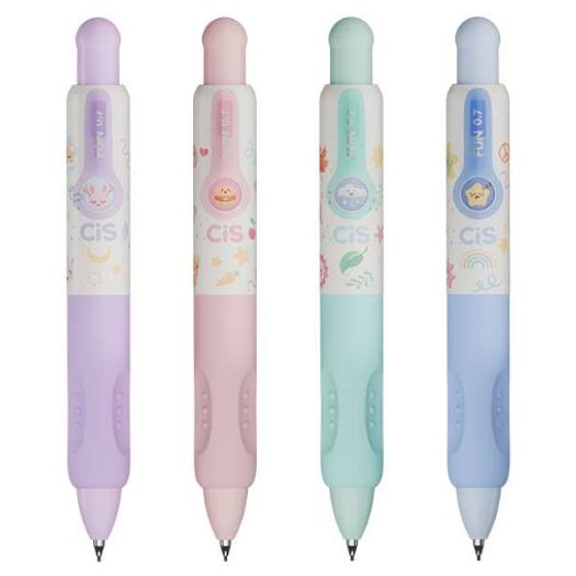 lapiseira 0.7mm fun click diversos modelos cis