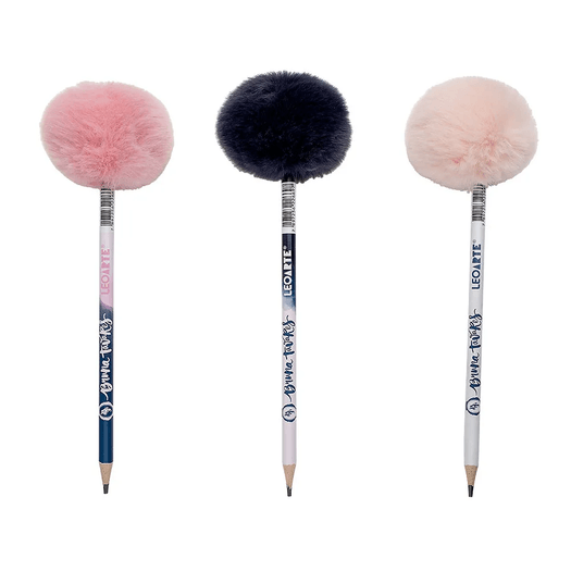 lápis grafite hb pompom bruna tavares