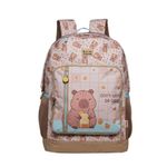 mochila com alça capivara brownie