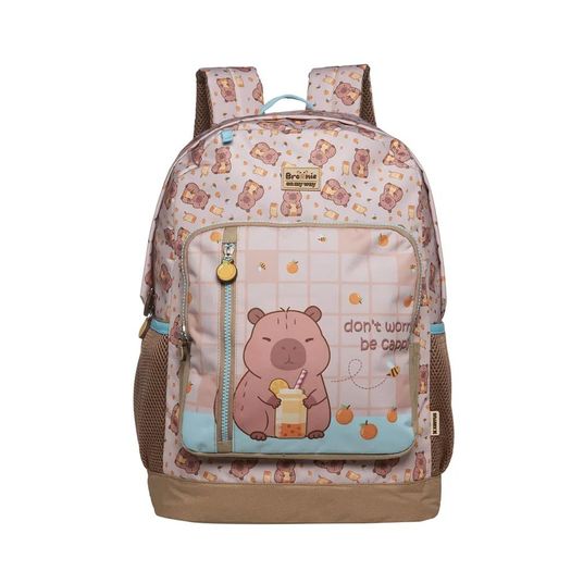 mochila com alça capivara brownie mochila com alça capivara brownie