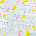 adesivo decorativo alfabeto letra cursiva diversos modelos