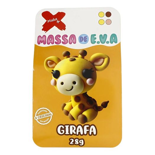 massa para modelar eva 28g 4 cores girafa massa para modelar eva 28g 4 cores girafa