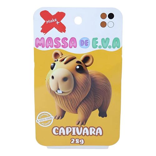 massa para modelar eva 28g 4 cores capivara