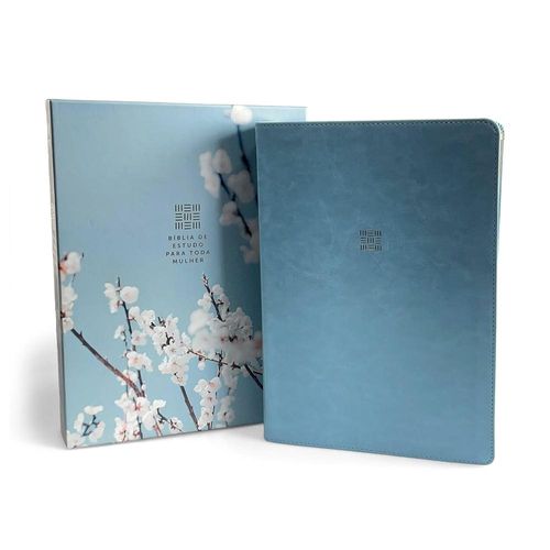 bíblia de estudo para toda mulher (nvt) - capa azul