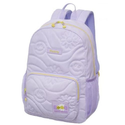 mochila com alça pack me smile lilás