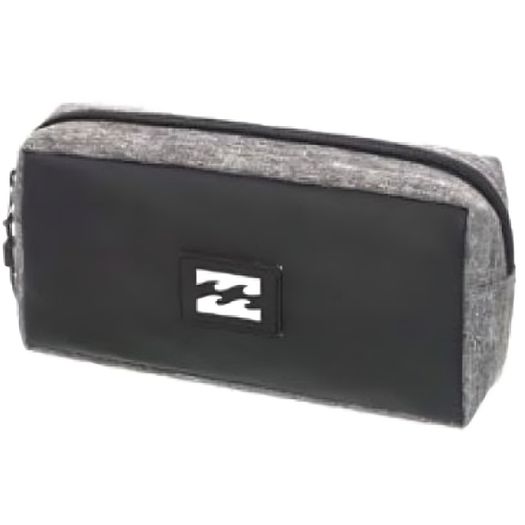 estojo simples billabong tube ride preto e cinza estojo simples billabong tube ride preto e cinza