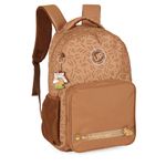 mochila com alça capivara marrom
