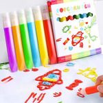 caneta magic puffy popcorn 3d kit 6 cores