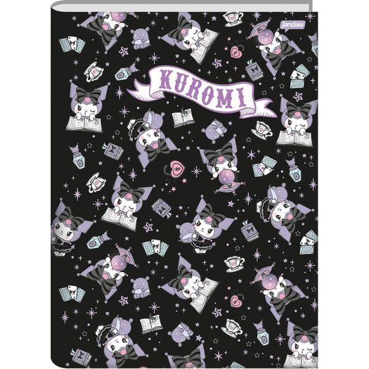 caderno brochurão 80 folhas capa dura kuromi caderno brochurão 80 folhas capa dura kuromi
