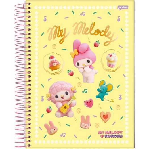 caderno univeristário 1x1 my melody e kuromi caderno univeristário 1x1 my melody e kuromi