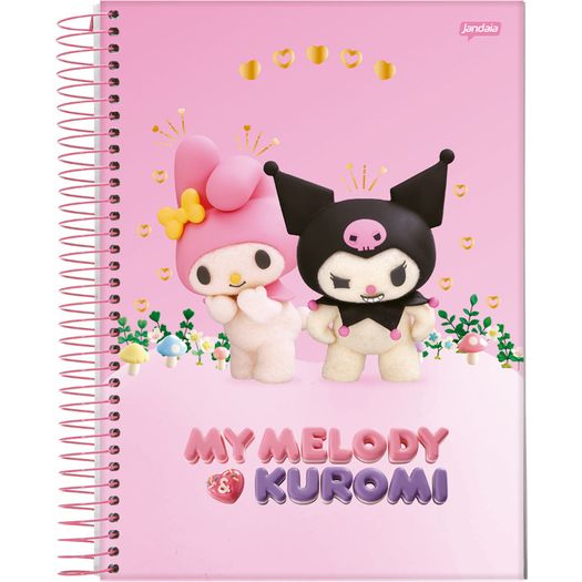 caderno universitário 10x1 my melody e kuromi caderno universitário 10x1 my melody e kuromi