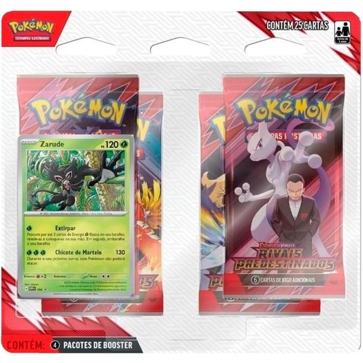 pokémon escarlate e violeta 10 - blister quadruplo - rivais predestinados