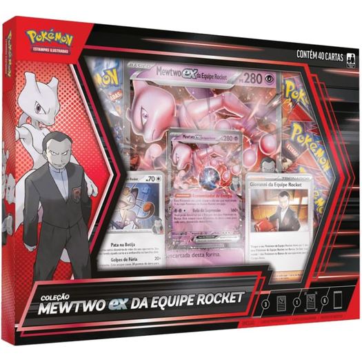 pokémon - box mewtwo ex da equipe rocket