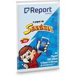 papel sulfite report senninha azul 75g a4 pct 100 folhas