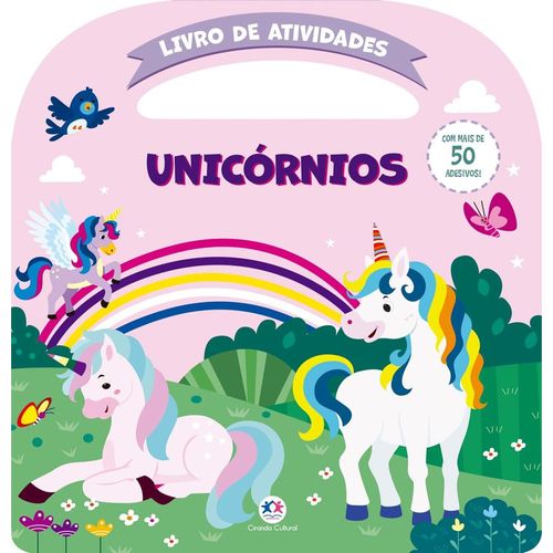 unicórnios - atividades e mais 50 adesivos
