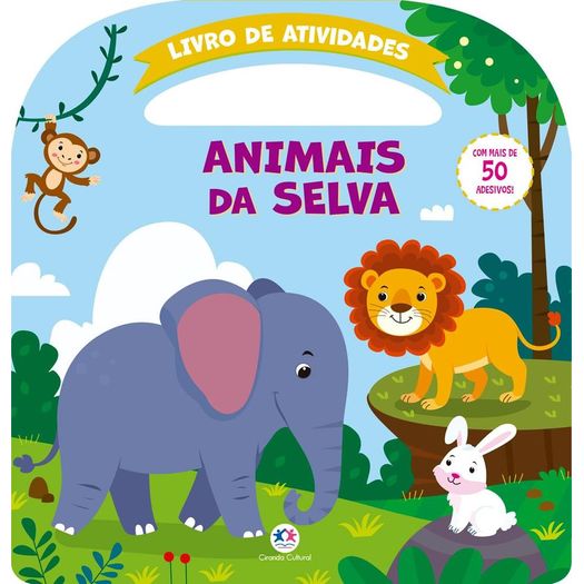 animais da selva - atividades e mais 50 adesivos animais da selva - atividades e mais 50 adesivos