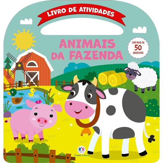 animais da fazenda - atividades e mais 50 adesivos