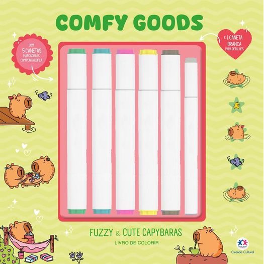fuzzy and cute capybaras - livro de colorir com marcadores fuzzy and cute capybaras - livro de colorir com marcadores