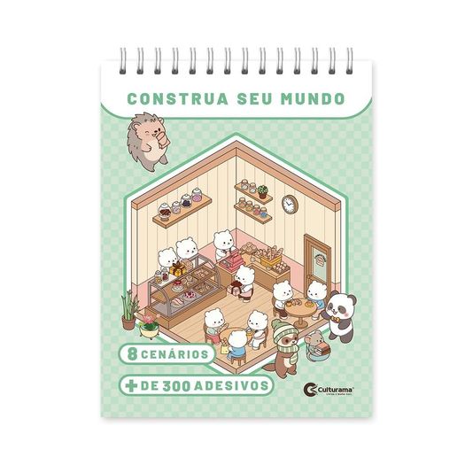 construa seu mundo - livro de cenários com adesivos construa seu mundo - livro de cenários com adesivos