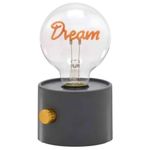 luminária vidro dream com led