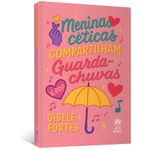 meninas céticas compartilham guarda-chuvas