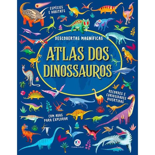 atlas dos dinossauros - descobertas magníficas com abas para explorar