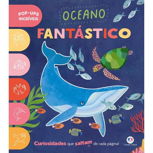 oceano fantástico - livro pop-up infantil sobre o mundo submarino