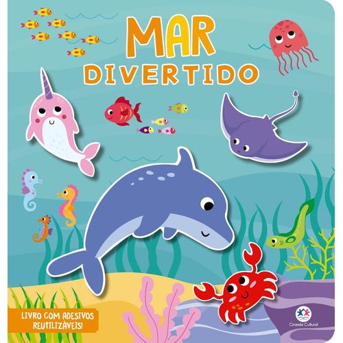 mar divertido - aventura infantil com adesivos reutilizáveis