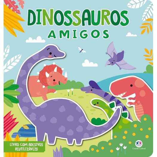 dinossauros amigos - atividades com adesivos cola e descola dinossauros amigos - atividades com adesivos cola e descola