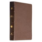 bíblia acf - couro legítimo marrom - letra grande