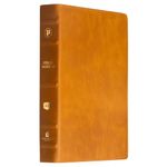 bíblia acf - couro legítimo mostarda - letra grande