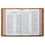 bíblia acf - couro legítimo mostarda - letra grande