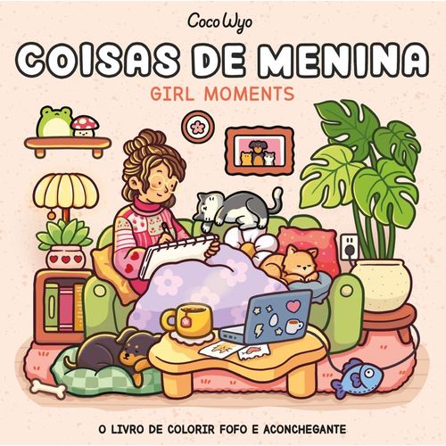coisas de menina - livro de colorir coco wyo com ilustrações inéditas