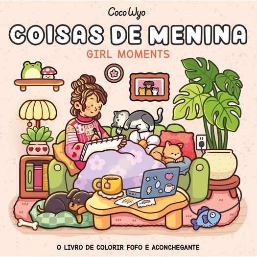 coisas de menina - livro de colorir coco wyo com ilustrações inéditas