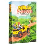 bíblia aventura para crianças nvi - edição especial com bolsa rosa