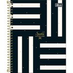 caderno colegial 10x1 160 folhas capa dura west village