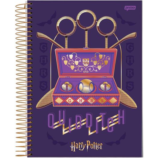 caderno universitário 10 matérias harry potter 200 folhas