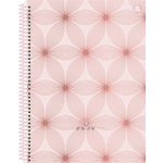 caderno universitário 10x1 160 folhas capa dura rosa