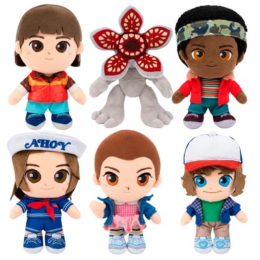 pelúcia stranger things chibi (20cm) sortido pelúcia stranger things chibi (20cm) sortido