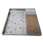 kit caderno + 2 blocos + caneta wild