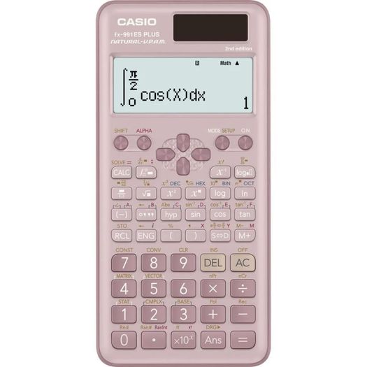 calculadora científica 417 funcoes display natural rosa (fx-991esplus2pkwdt) - casio